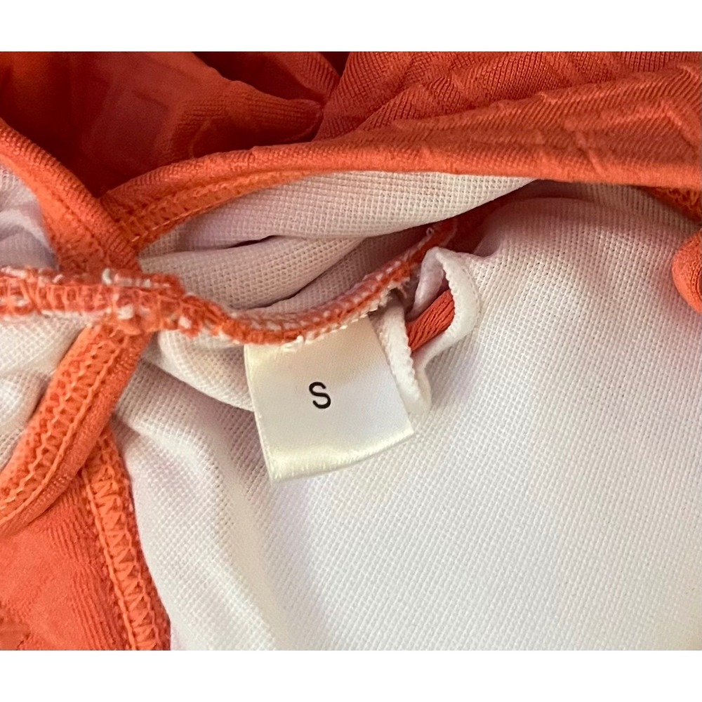 NEW East Elegant Maternity Small Swimsuit‎ One Piece Bow Cutout Coral Swimwear - Picture 9 of 10